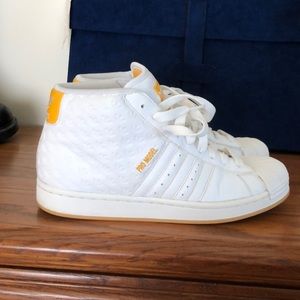*Lowest Price* Adidas ProModel White/Yellow Hi